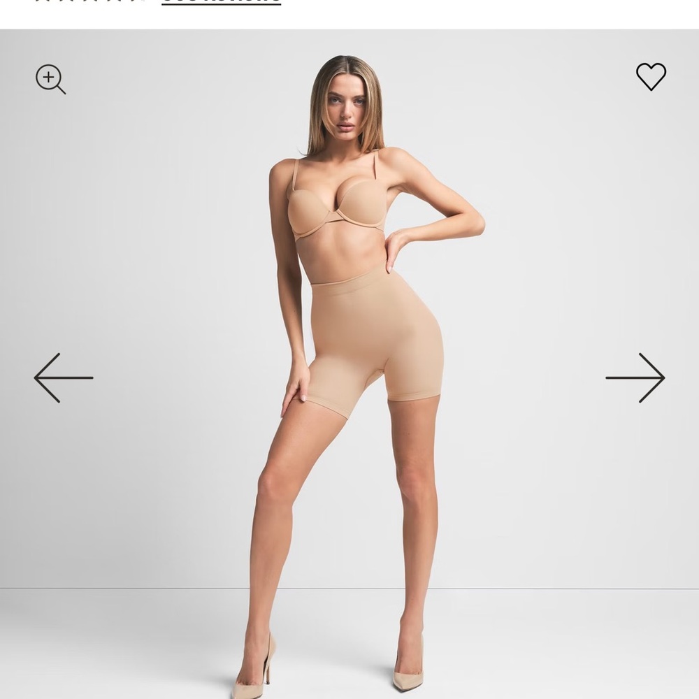 Skims Sculpting Short Mid Thigh w/ open Gusset Nude Shapewear